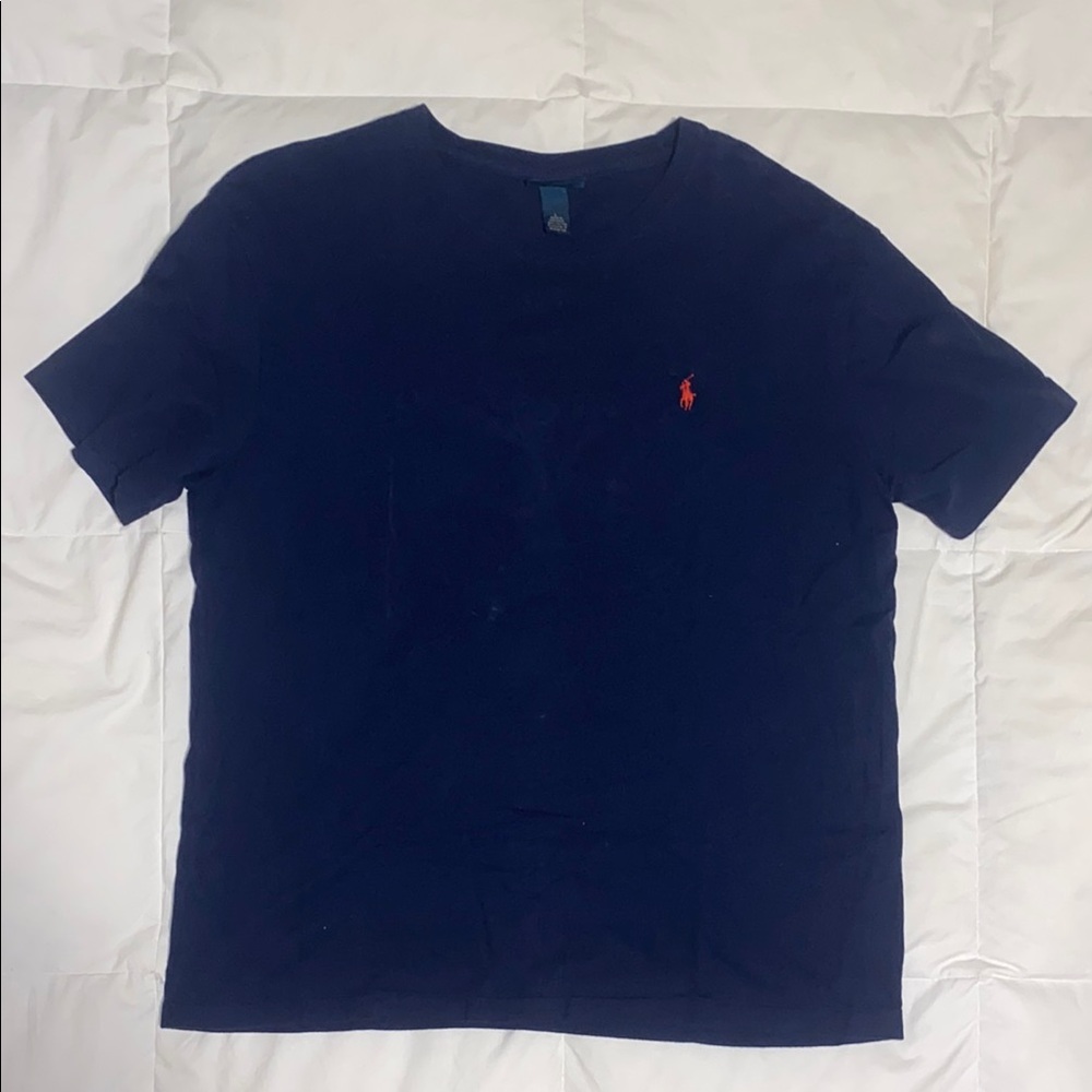 Polo by Ralph Lauren Blue and Red Short Sleeve Tee